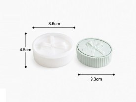 Alhajero oval rayado tapa con moño